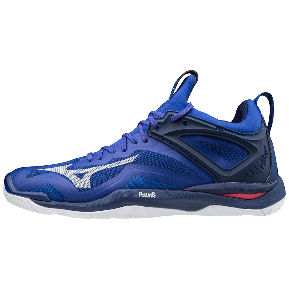 Mizuno Wave Mirage 3 Férfi Kézilabda Cipő Kék/Fehér/Rózsaszín FRU371820